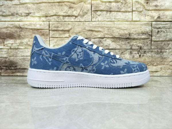 nike air force 1 supreme x louis vuitton denim custom