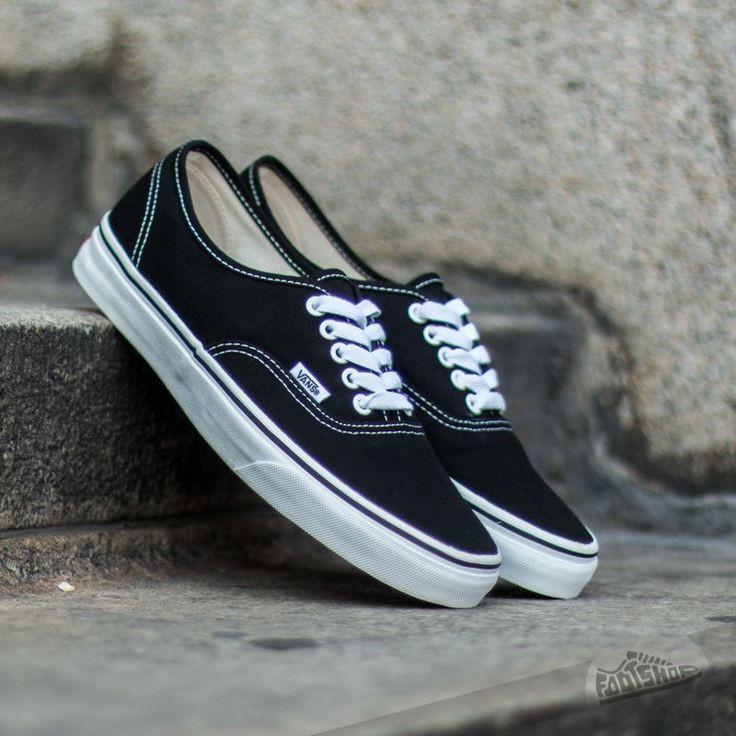 vans authentic classic black white