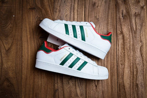 red and green adidas