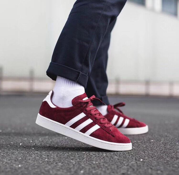 adidas campus burgundy mens