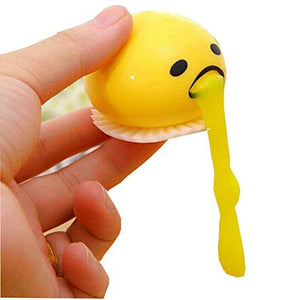 puking egg yolk stress ball