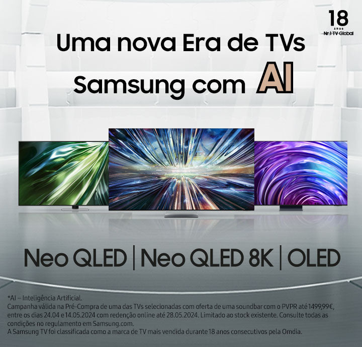Uma nova Era de TVs Samsung com AI. Neo QLED | Neo QLED 8K | OLED
