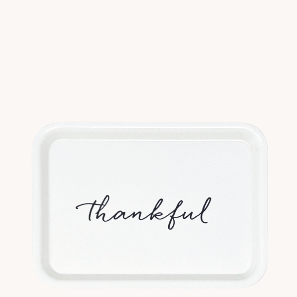 Decorative Trinket Tray, Thankful