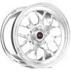 Image of Weld S77 17x10 / 5x4.5in BP / 7.8in. BS / 58mm O/S Polished Center Wheel - Single Beadlock