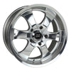 Image of Enkei M6 Universal Truck & SUV 17x8 10mm Offset 6x139.7 BP 108.6mm Bore Mirror Finish Wheel