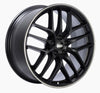 Image of BBS CC-R 20x8.5 5x120 ET32 Satin Black Polished Rim Protector Wheel -82mm PFS/Clip Required