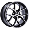Image of BBS SR 19x8.5 5x114.3 ET45 Satin Black Diamond Cut Face Wheel -82mm PFS/Clip Required