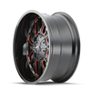 Image of Mayhem 8107 Cogent 20x10 / 6x135 BP / -19mm Offset / 106mm Hub Black w/ Prism Red Wheel