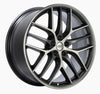 Image of BBS CC-R 20x10.5 5x120 ET35 Satin Graphite Diamond Cut Polished Rim Protector Wheel -82mm PFS Req.