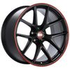 Image of BBS CI-R Nurburgring Edition 19x9 5x112 ET42 Satin Black/Red Lip Wheel - 82mm PFS Required