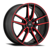 Image of Konig Myth 18x8 5x114.3 ET43 Gloss Black w/ Red Tinted Clearcoat