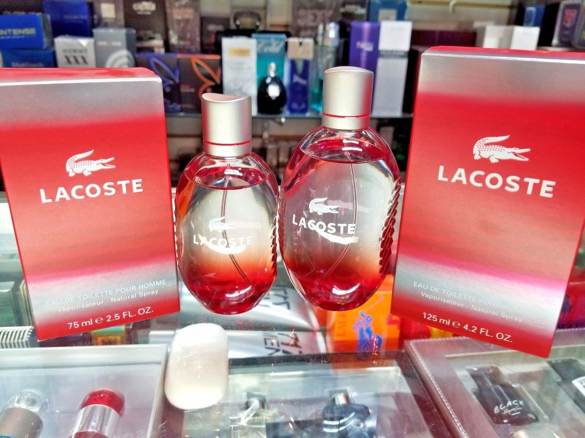 lacoste men's cologne red
