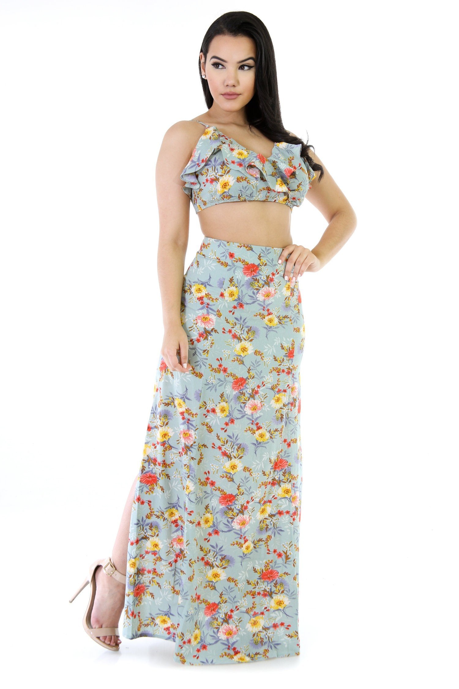 two piece maxi set