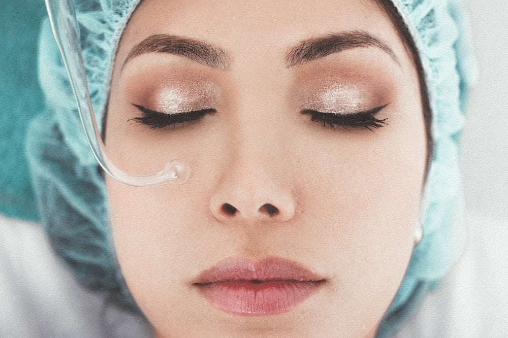 woman getting a facial treatment