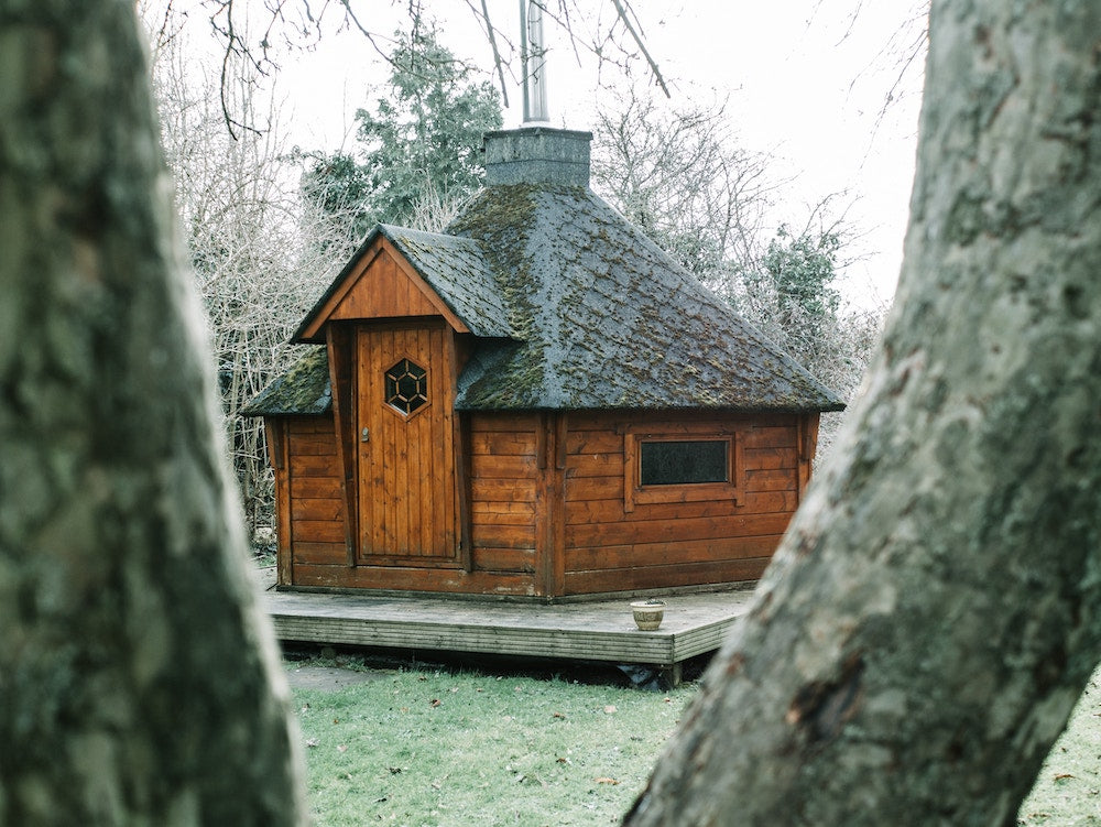 old fashioned sauna house