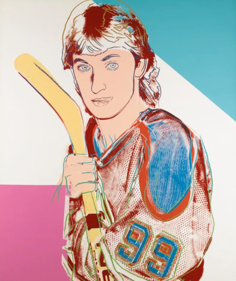 Andy Warhol print of Wayne Gretzky 1983