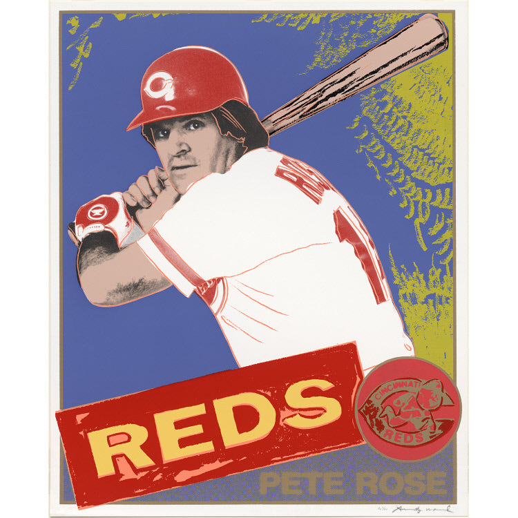 Andy Warhol print of Pete Rose 1985