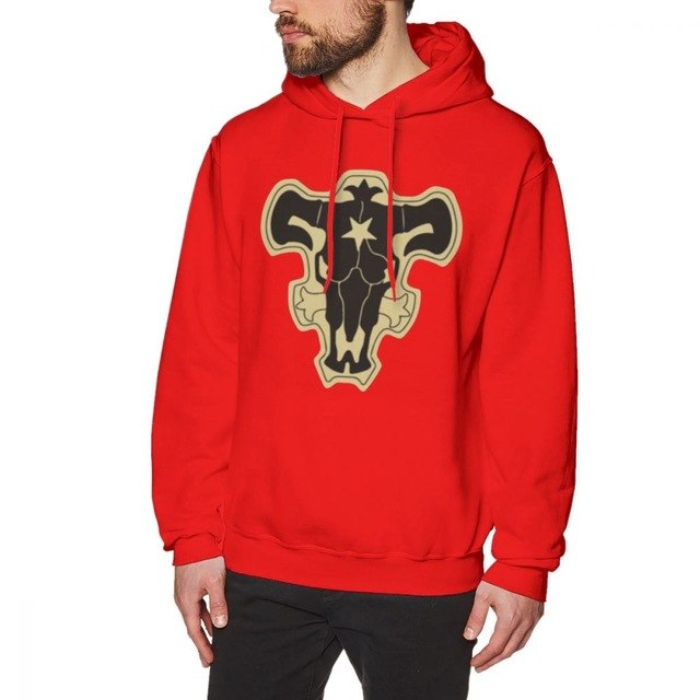 black bulls hoodie black clover