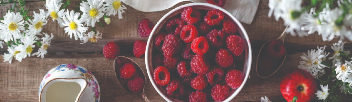 Raspberries in a Bowl