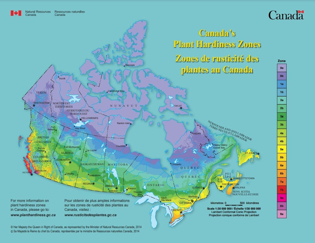 Canada's Plant Hardiness Zones