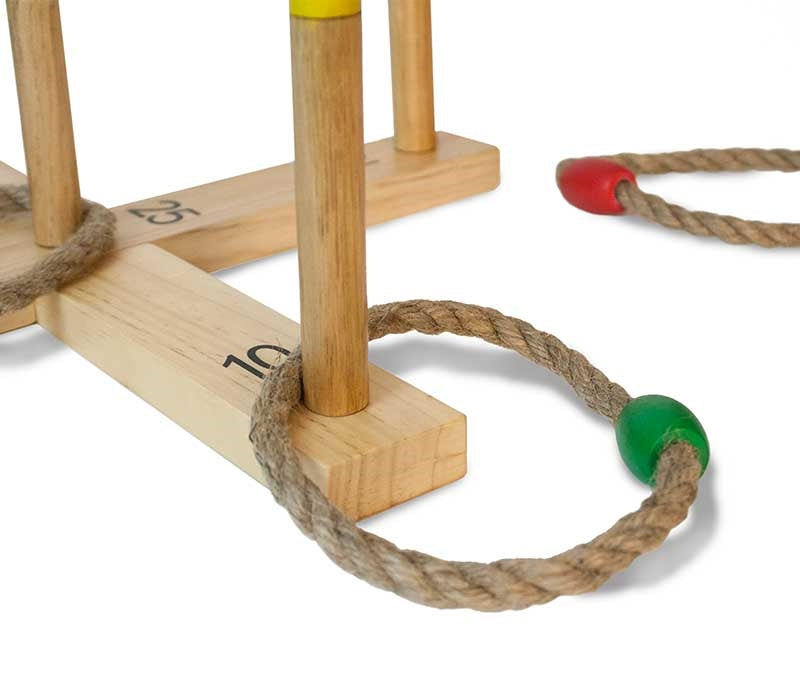 Premium Wood Ring Toss Game Set