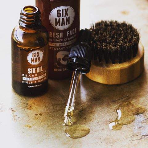 6IXMAN's Face and Beard wash with beard oil, available in-store and online at Adesso