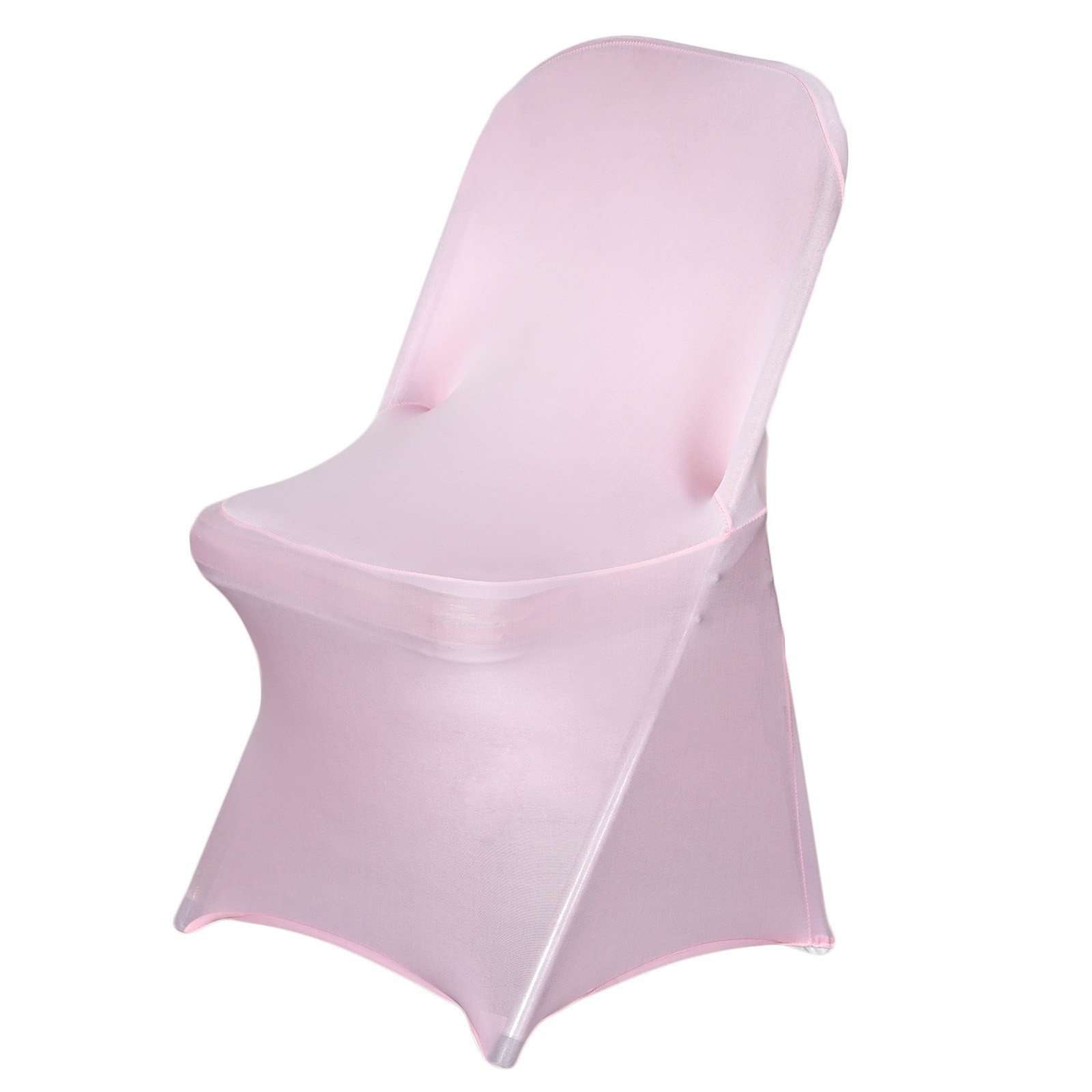 Wholesale Pink Spandex Stretch Folding Chair Cover Wedding Party