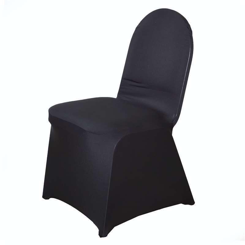 160 GSM Wholesale Black Spandex Stretch Banquet Chair Cover Wedding Pa