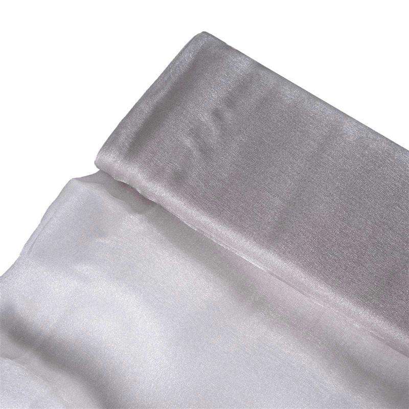 silver chiffon material