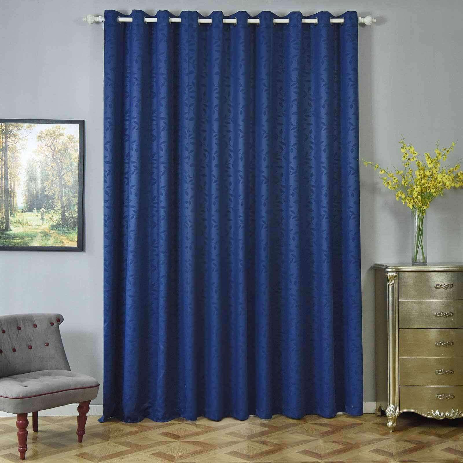 navy blue grommet blackout curtains