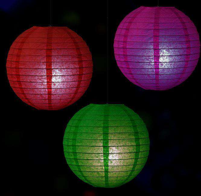 white led paper lanterns