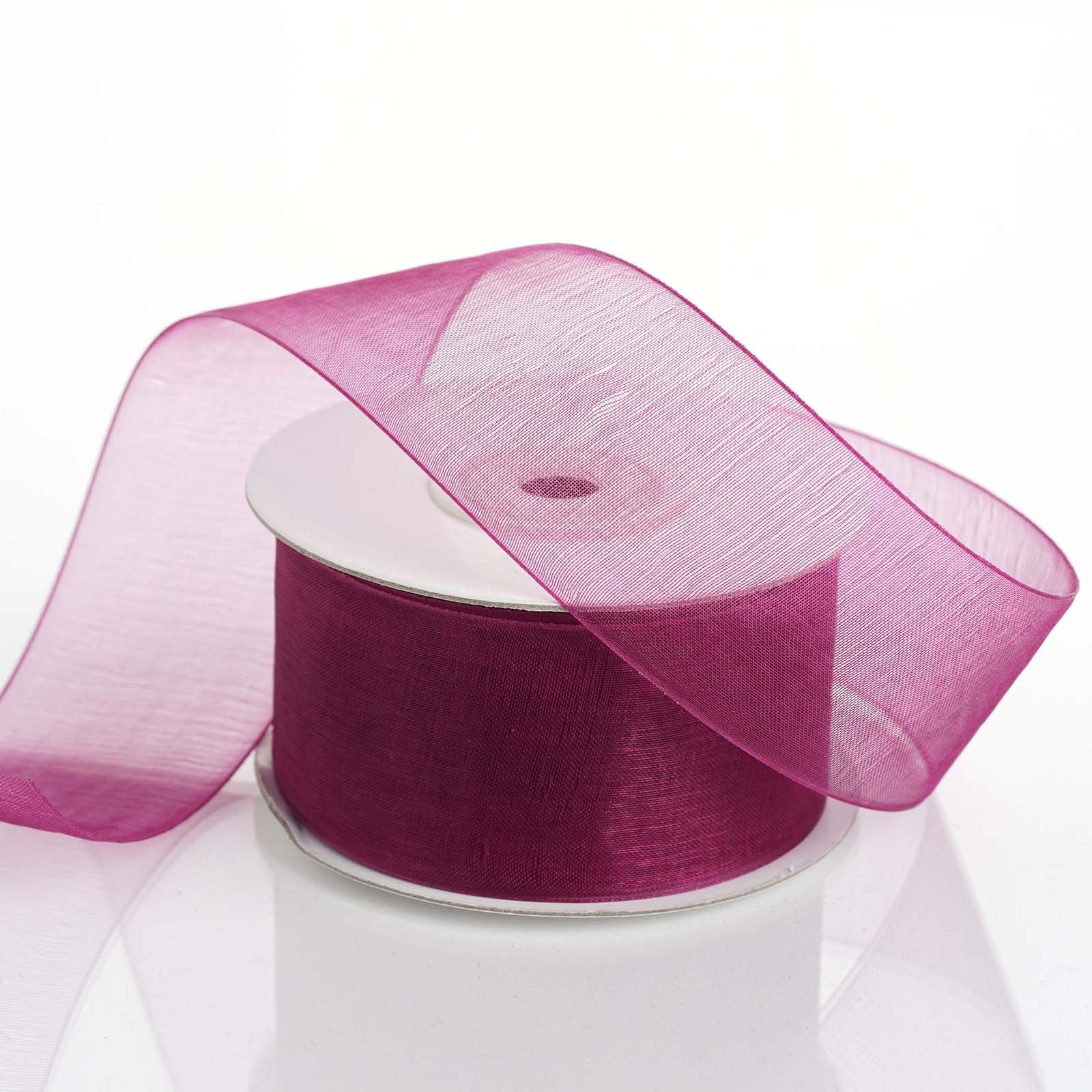 eggplant organza ribbon