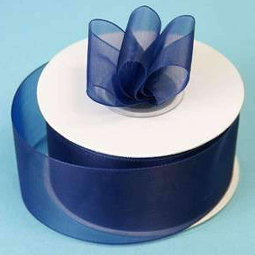 blue organza ribbon