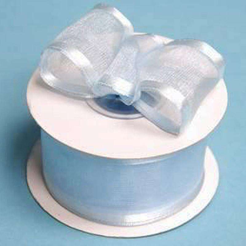 blue organza ribbon