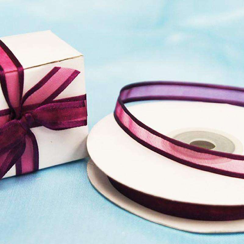 eggplant organza ribbon