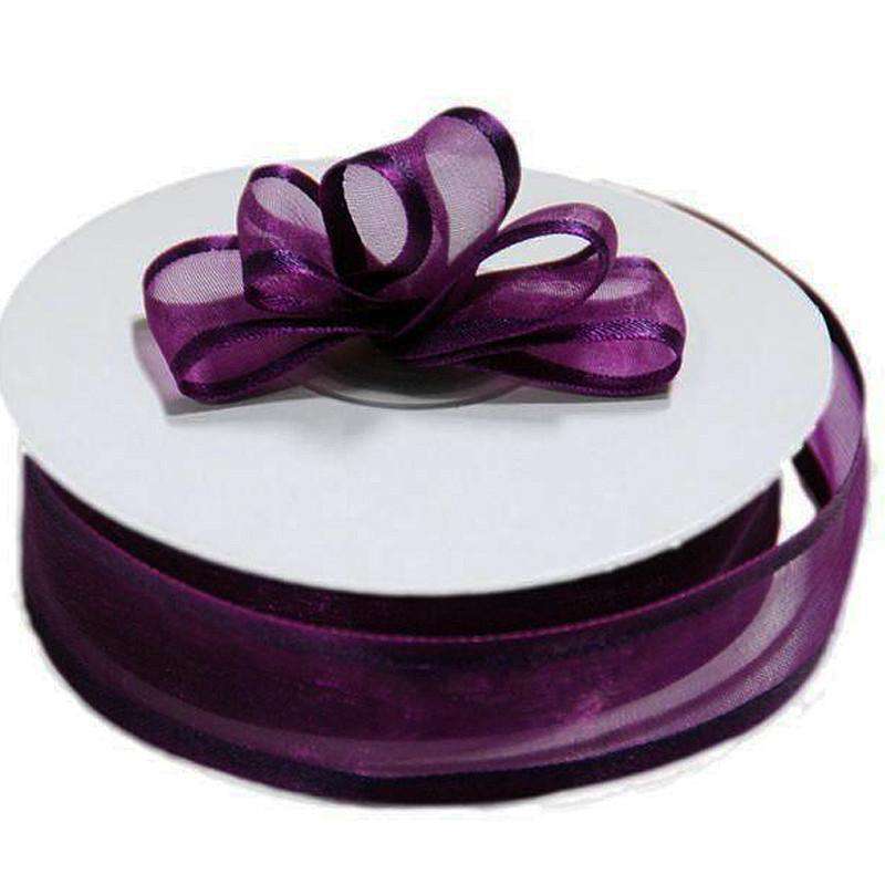 eggplant organza ribbon