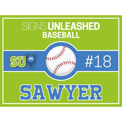 Baseball Yard Sign Design 1