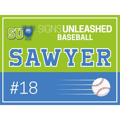 Baseball Yard Sign Design 2