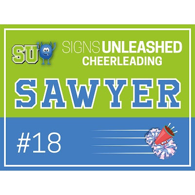 Cheerleading Yard Sign Design 2