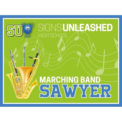 Marching Band Yard Sign Design 2