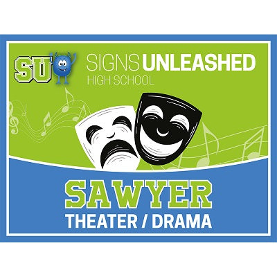Theater & Drama Yard Sign Design 1