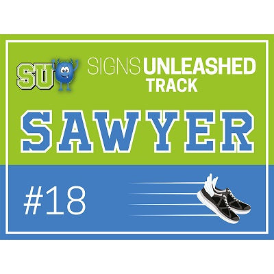 Track Yard Sign Design 2