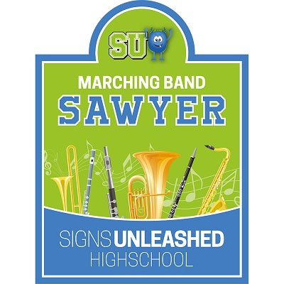 Marching Band Yard Sign Design 3