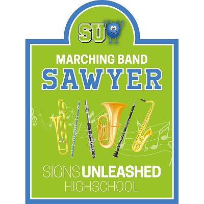 Marching Band Yard Sign Design 4