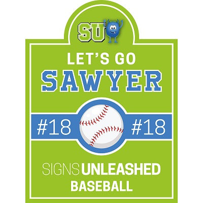 Baseball Yard Sign Design 3