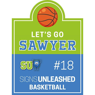 Basketball Yard Sign Design 4