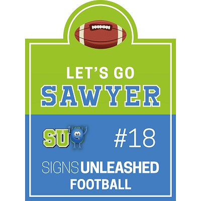 Football Yard Sign Design 4