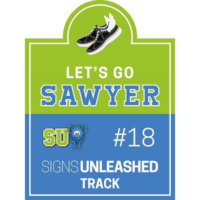 Track Yard Sign Design 4