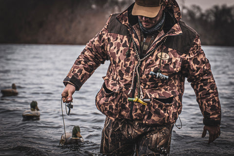 old school camo hunting jacket