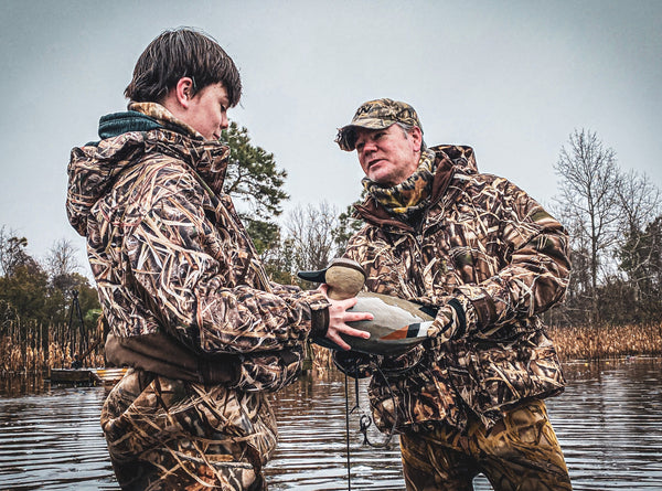 Father and son hunting at Gameway farms